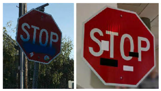Sticker attacks to a STOP sign